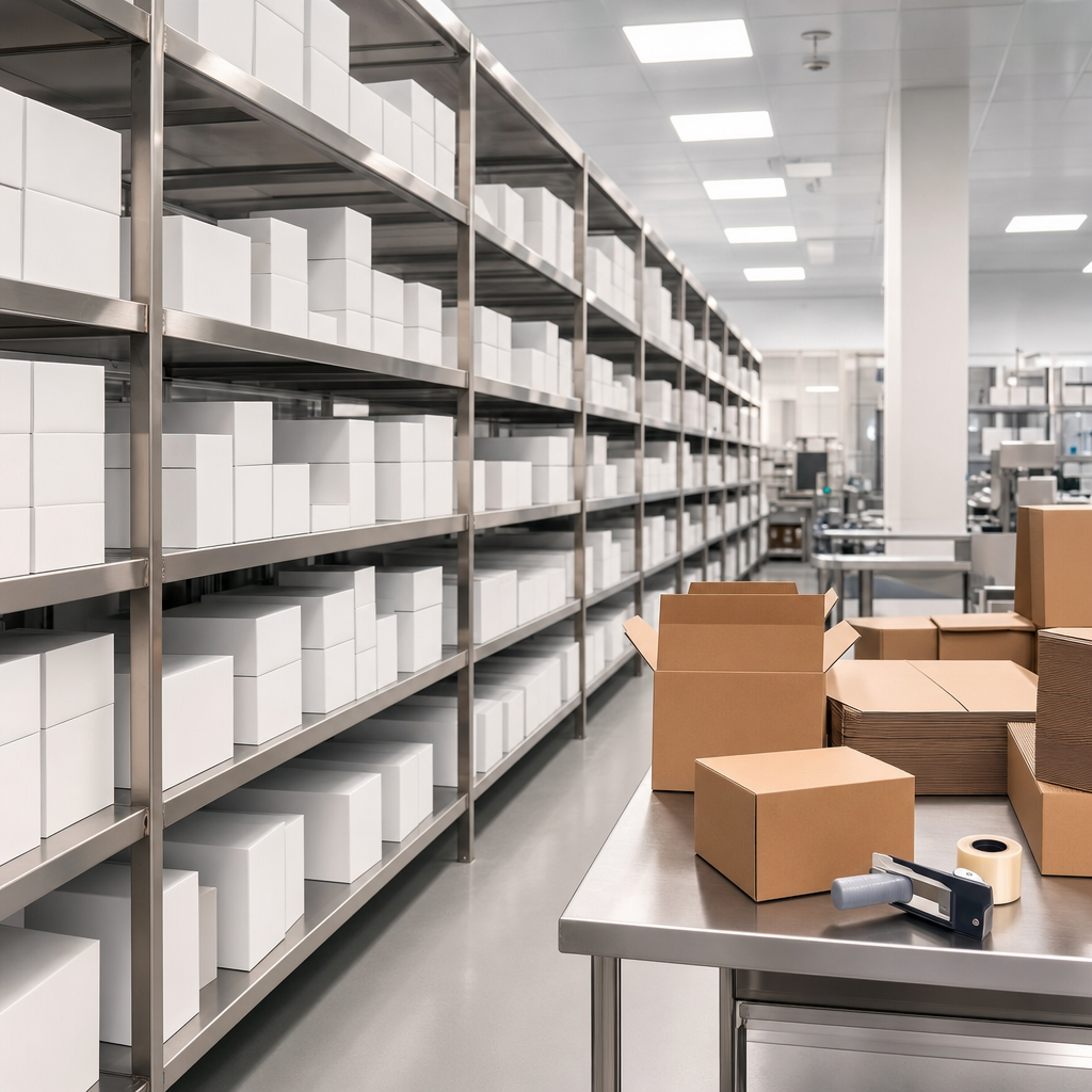 Pharmaceutical sample fulfillment area